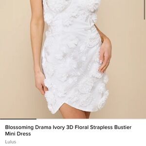 Lulu's 3D Floral Mini Dress